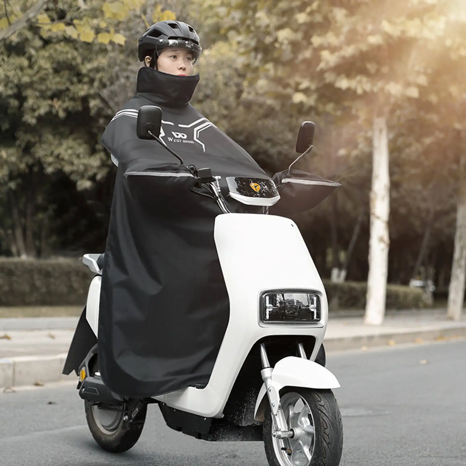 Greatideal Leg Lap Apron Cover,velvet Waterproof Windproof Leg Cover Wear-resistant Scooter Windshield Warm Leg Protector Quilt With Elastic Band,for Cold And Warm Scooter Electric Cars 