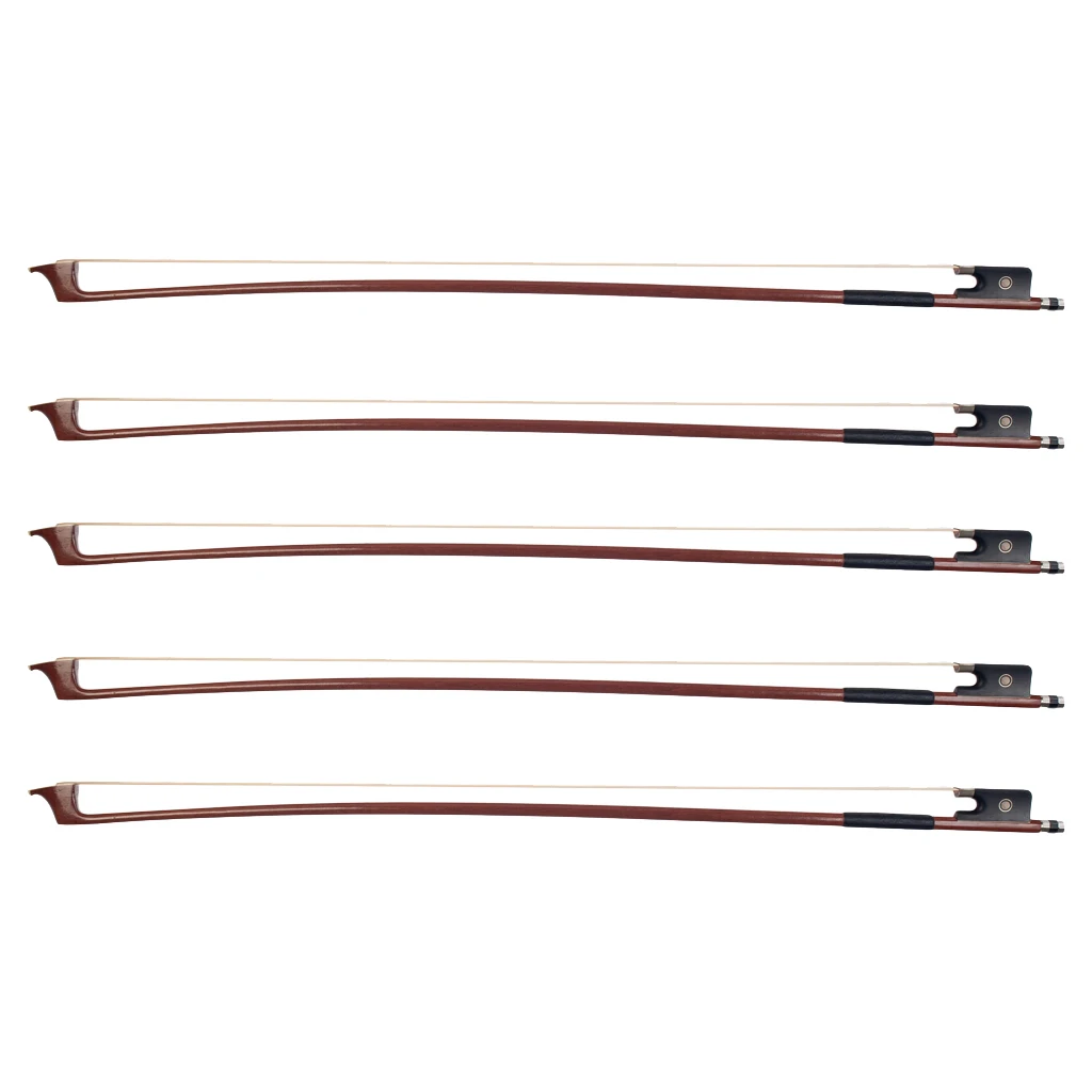 Pack/5pcs Brown 4/4 Cello Bows 70x3x3cm for Cellist Performing Accessory