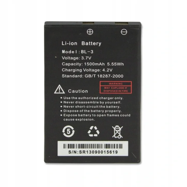 portable phone battery Battery for walkie-talkie baofeng bf-r5, bf-c50 (BL-3) BF-T6 Panda UV-3R mobile battery pack