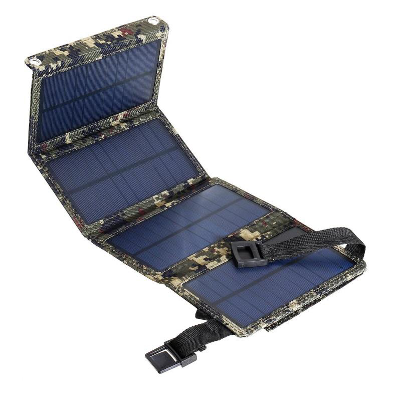 20W High Efficiency USB Solar Charger Outdoor Camping Solar Power Charger Tool