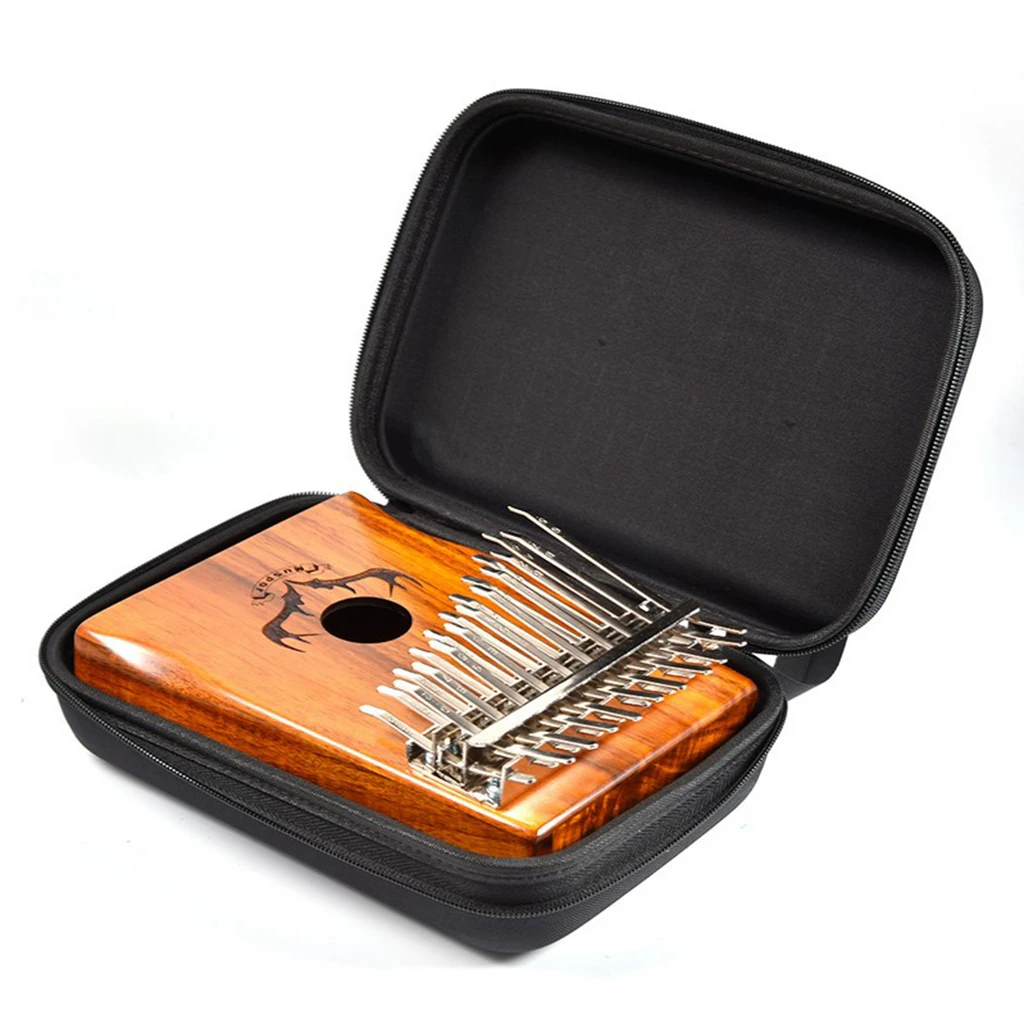 Portable Black 10/ 15/17 Keys Kalimba Case Thumb Piano Mbira Bag Case Holder