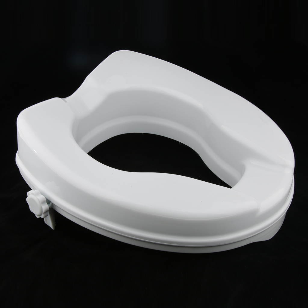 Pregnant Women Patient Elderly Handicapped Toilet Seat Riser Raised Elevated Lifter Extender Easy Installation