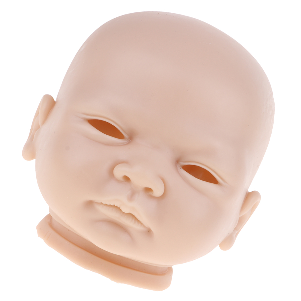 20inch Reborn Head Sculpt Newborn Awake Baby Doll Head Mold Unpainted #h