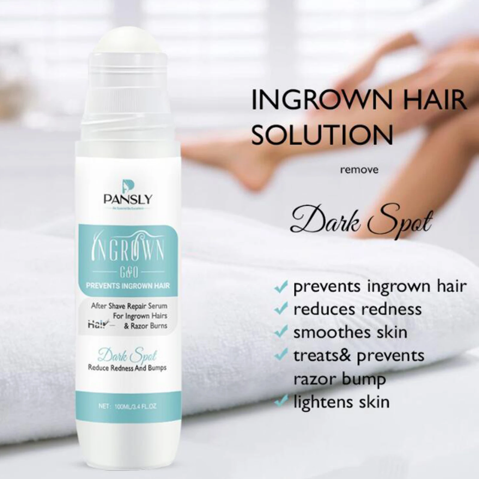 100ml Bumps Solution Aftershave Serum for Razor Bumps After Hair Removal