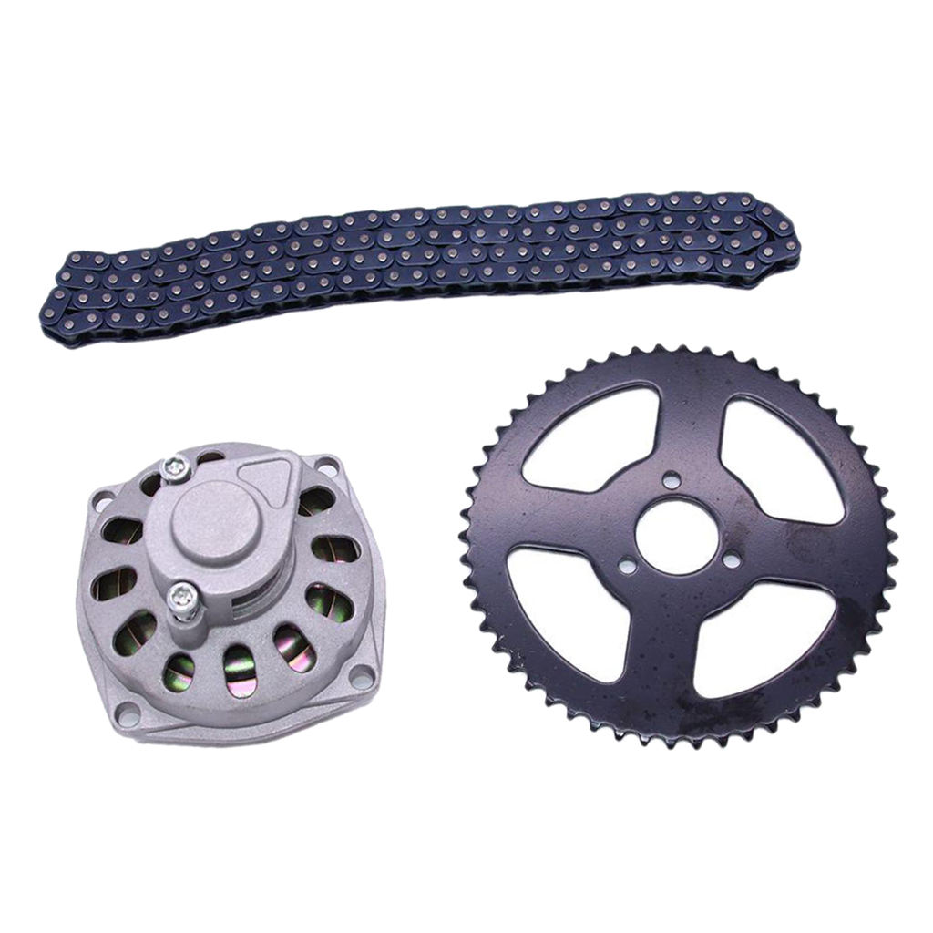 Motorcycle Sprocket Kit, Replacement Parts, 54T 26mm Rear Sprocket and T8F Chain with 6 Teeth  for Mini Pocket Bike