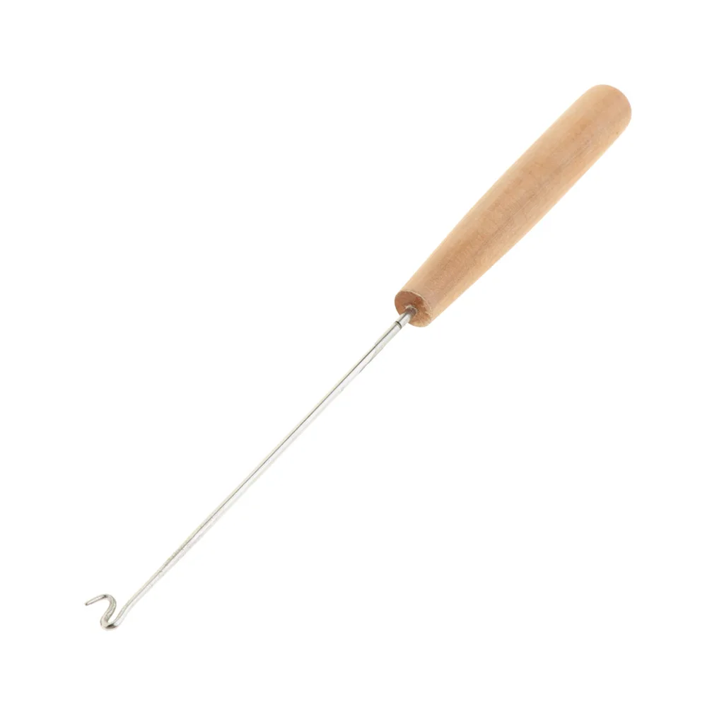 Metal Piano Spring Hook Tool With Wood Handle for Piano Trampoline Adjusting