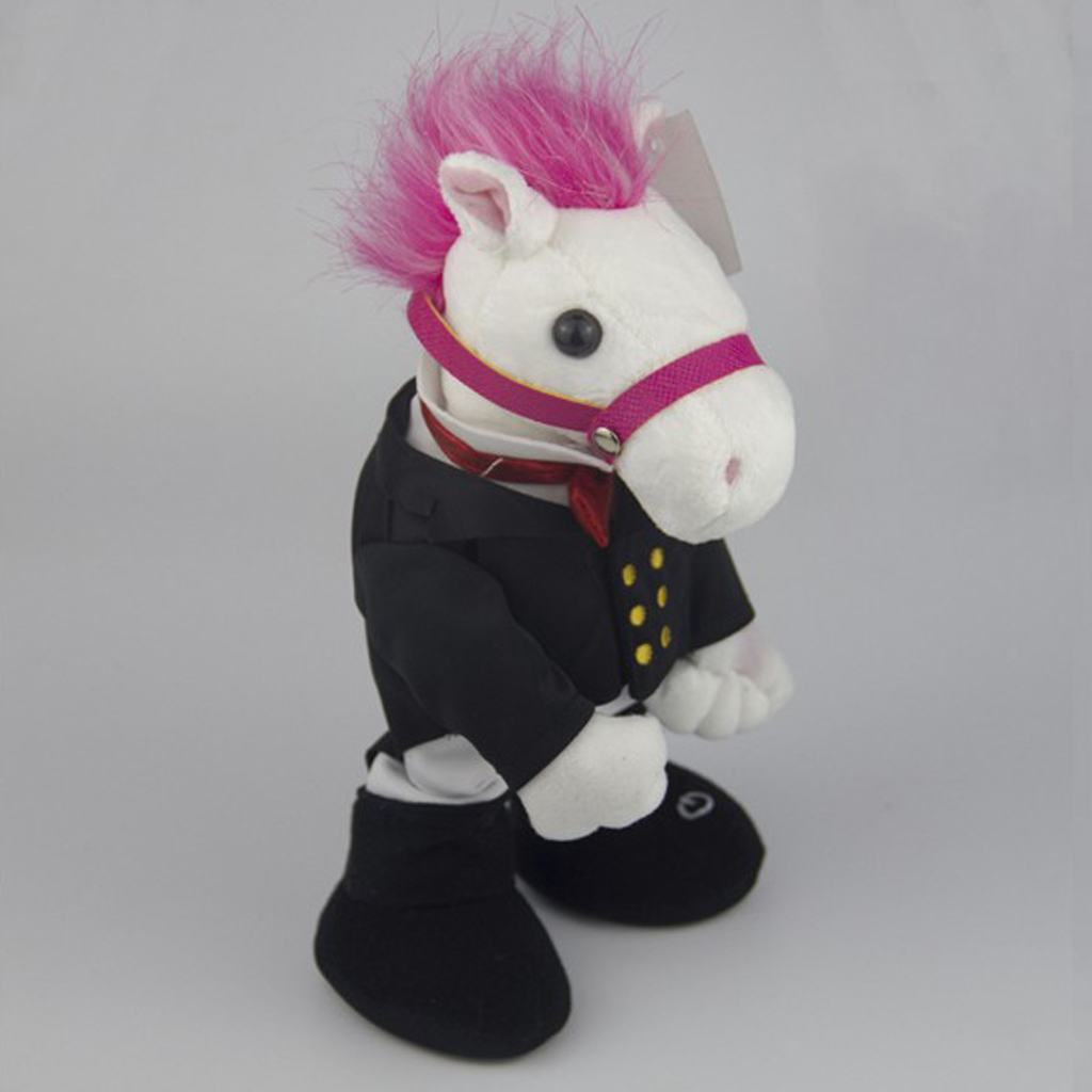 23cm Electric Plush Toys GANGNAM STYLE Horse Figure Doll Kids Children Birthday Creative Gifts Musical, Dancing
