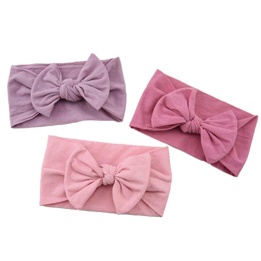 accessoriesdiy baby  Baby hair accessories nylon bow children's hair band Super Soft wide hair hoop baby accessories  headband for baby girl baby accessories drawing	