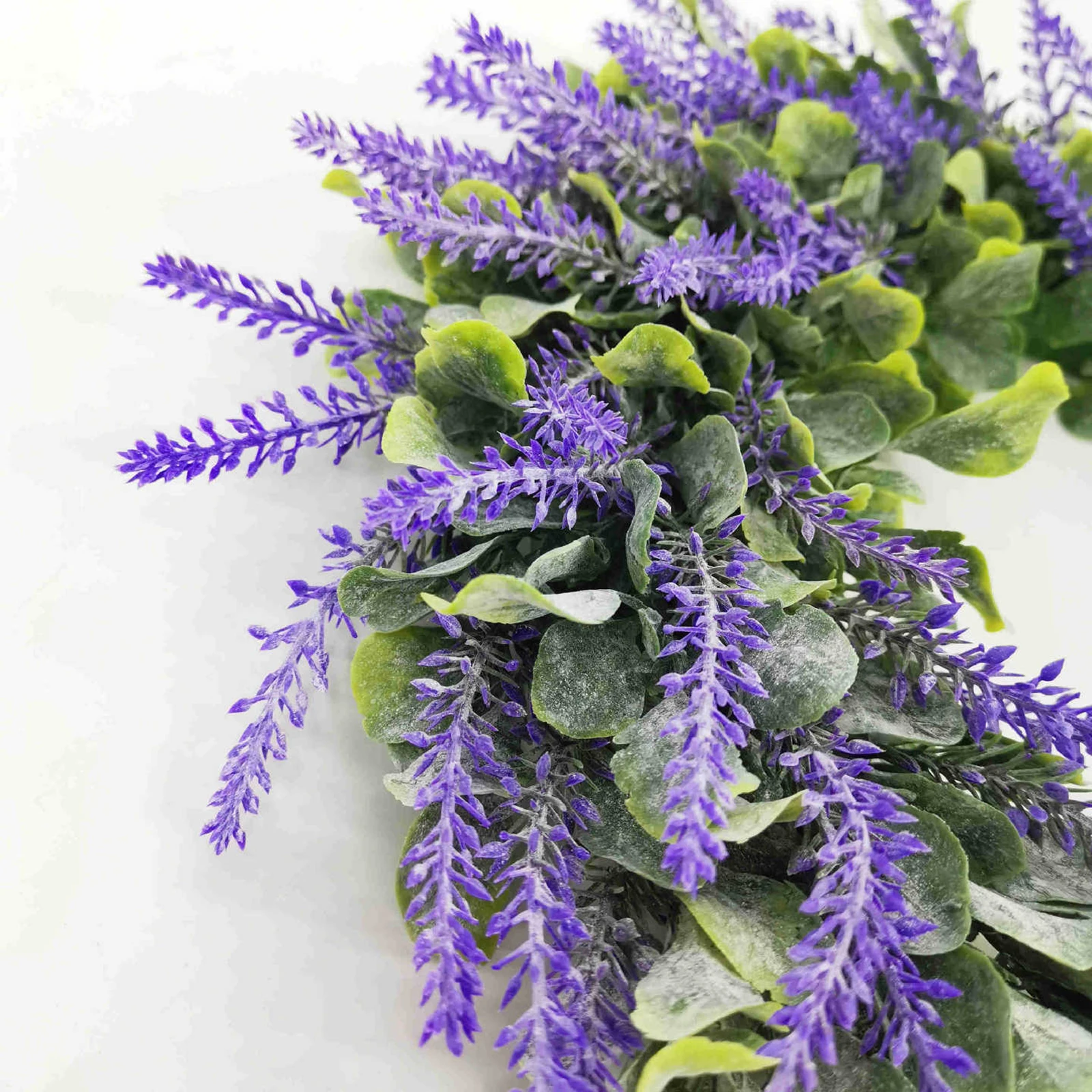 Lavender Wreaths Front Door 13` 16` Green Leaves Garland for Spring Summer Artificial Green Leaves Wreath new year farmhouse