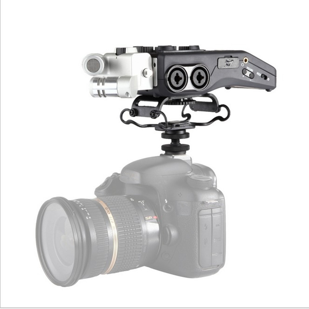 Microphone Shock Mount for Zoom H4n/H5/H6/H1, Tascam DR-40/DR-05, Olympus LS-100, LS-12, Linear PCM Recorders