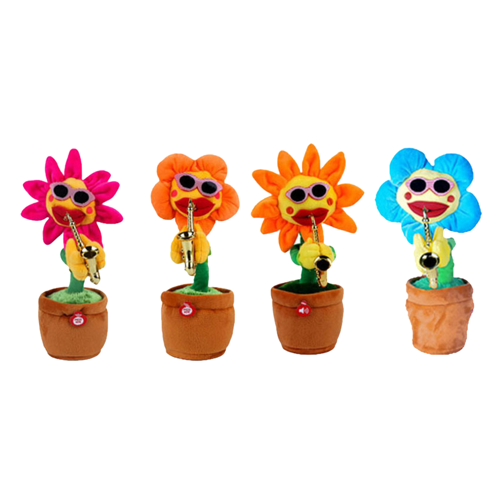Potted  Plants Swing Dancing Singing Doll Plush Toys Tabletop Decor Ornaments Kids Birthday Gift Party Favors