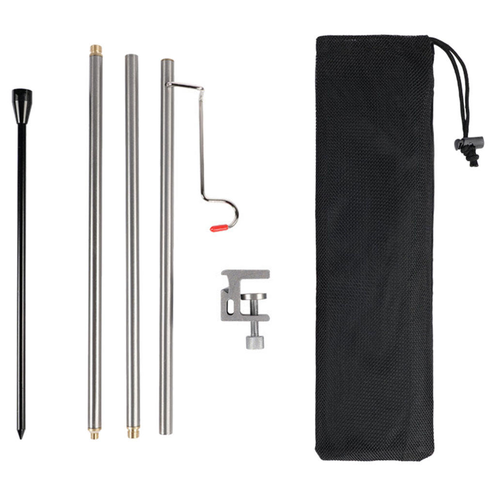 Adjustable Lantern Stand Camping Table Lamp Pole Light Stand Floor/Tabletop Holder for Outdoor Picnic Fishing Garden BBQ