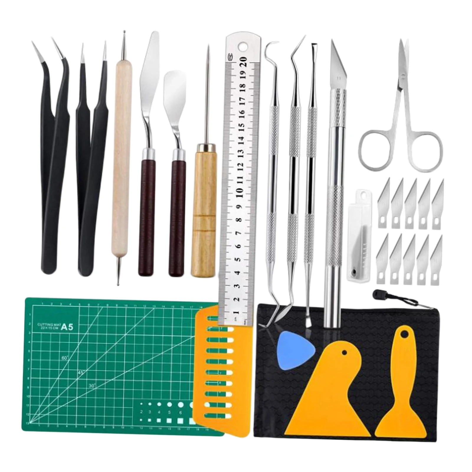 28PCS Craft Vinyl Tool Weeding Precision Diy Basic Set for Cricut Cameos Silhouttes