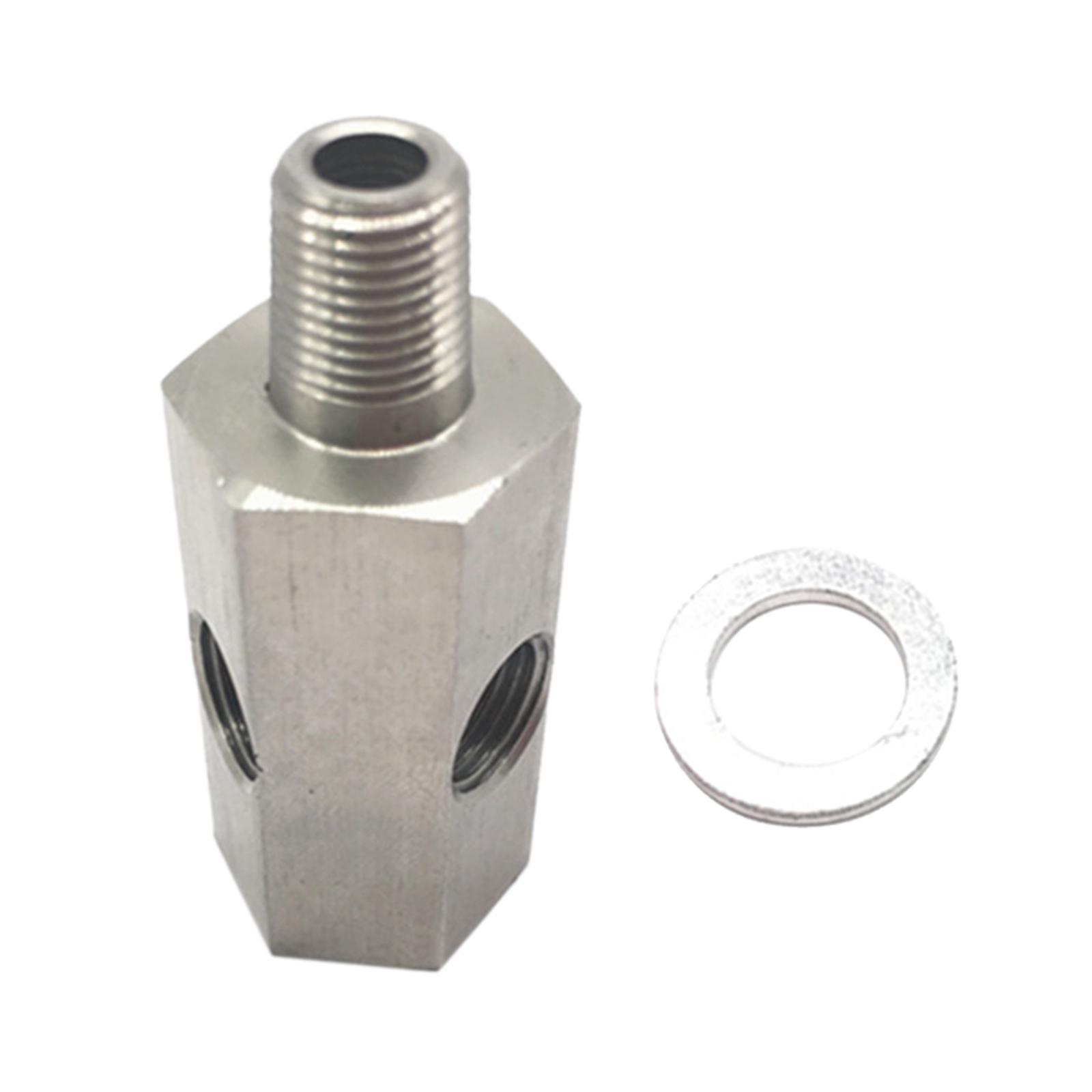 1 / 8in BSPT Oil Pressure Sensor T to NPT Adapter Lead Gauge Durable