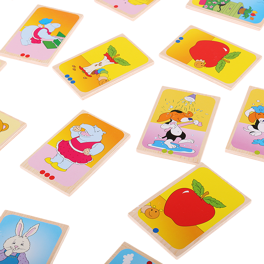 Kids Early Learning Story Telling Cards for Developing Educational Toy Gift