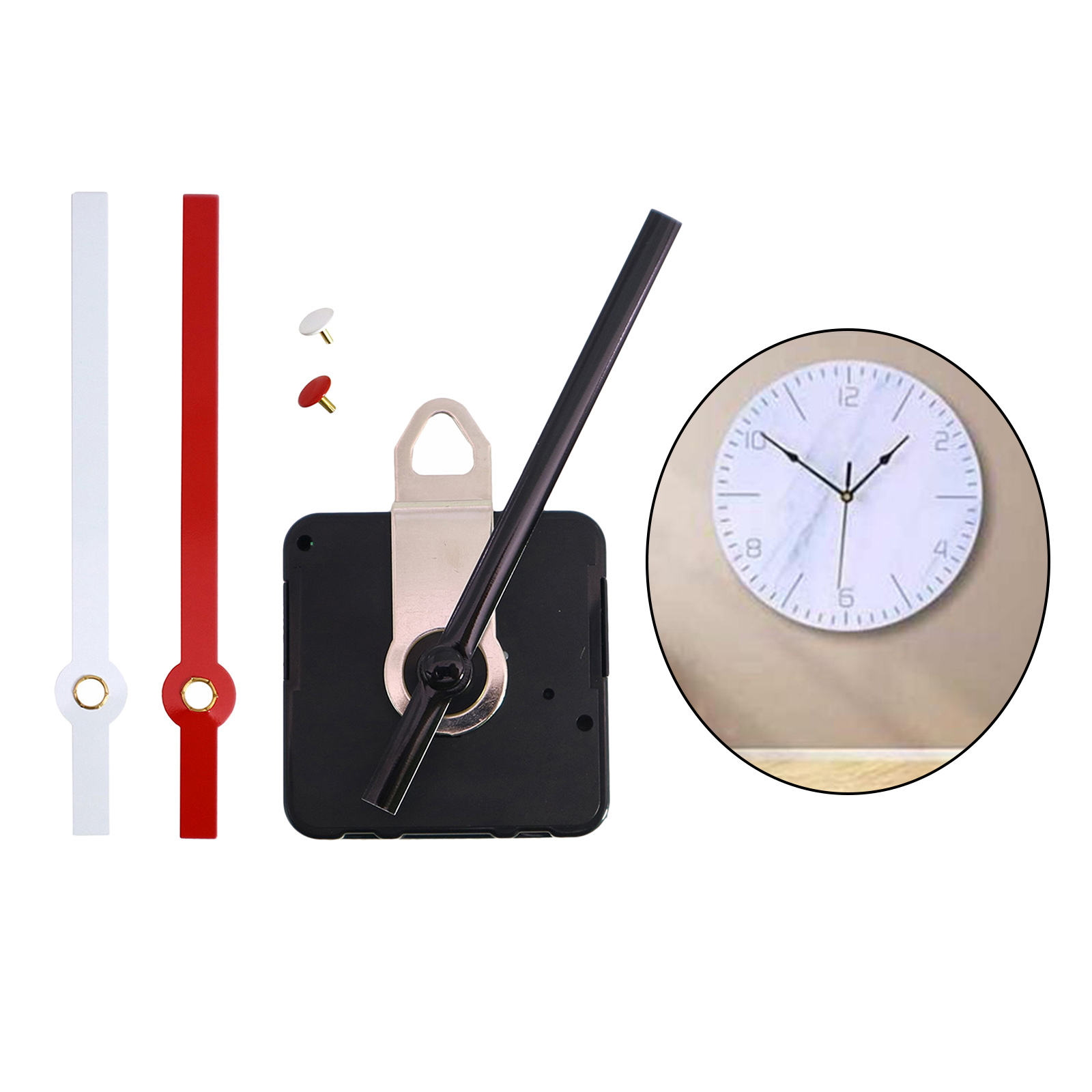 Wall Clock Movement Mechanism Kit Pointer DIY Spare Parts Replacement Tool
