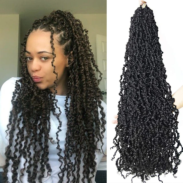 Senegalese Twist Hair Extension Curly  Senegal Twist Braid Crochet Braids  - Black - Aliexpress