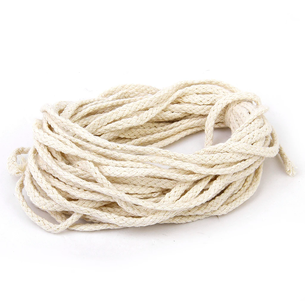 10M 5mm  Soft Braided Sash Multifunction Rope Piping Cord Craft