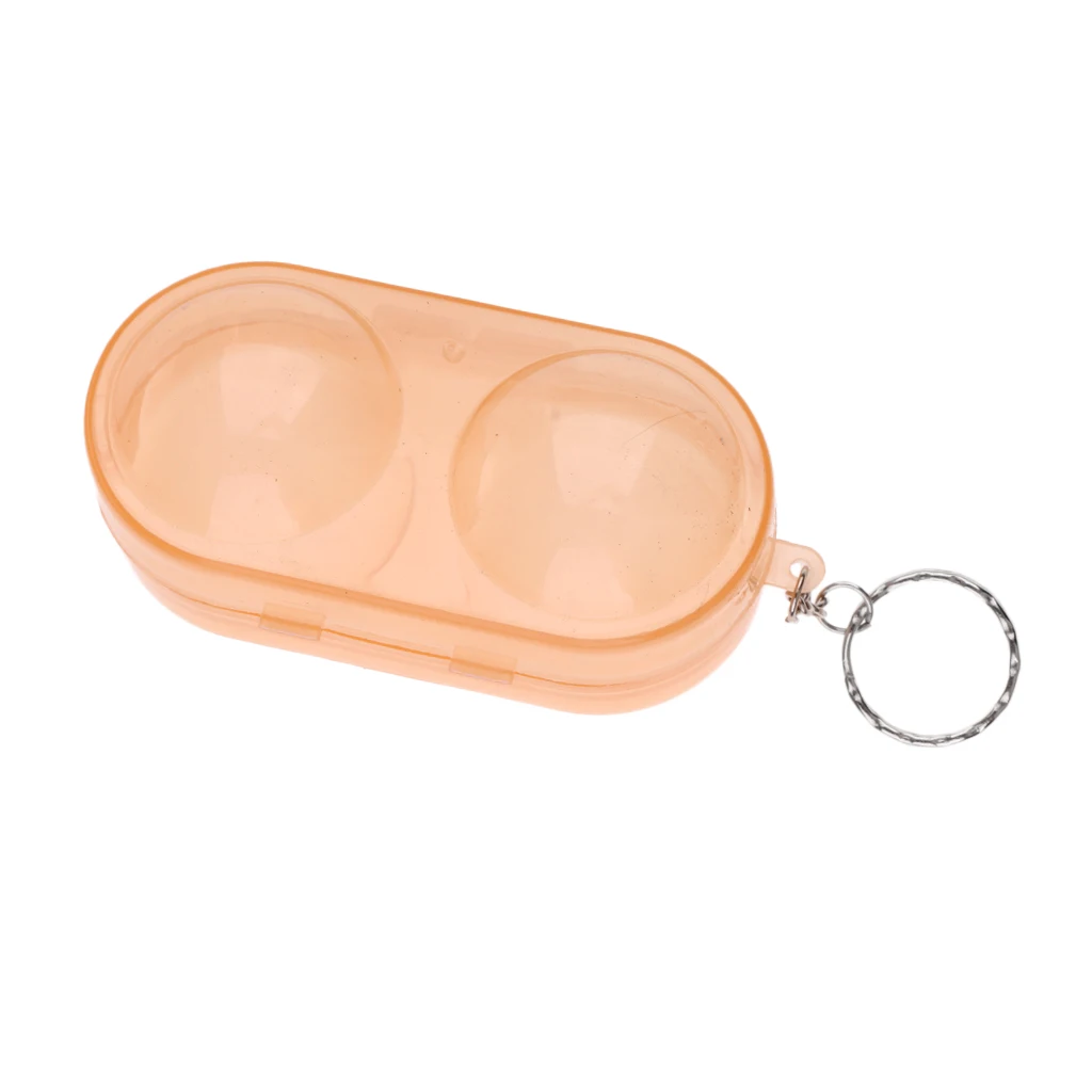 Portable Table Tennis Ball Container Box Hard Plastic Case  Pong Ball Storage Box with Keychain Table Tennis Accessories