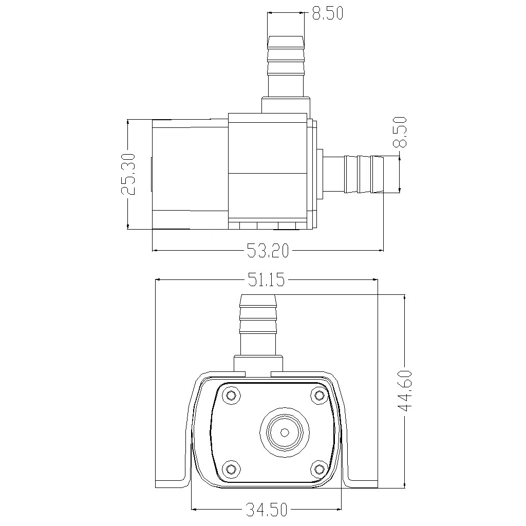 DC 12V 4.8W Mini Submersible Water Pump Aquarium Fish Tank Pond Pump +1A US Plug