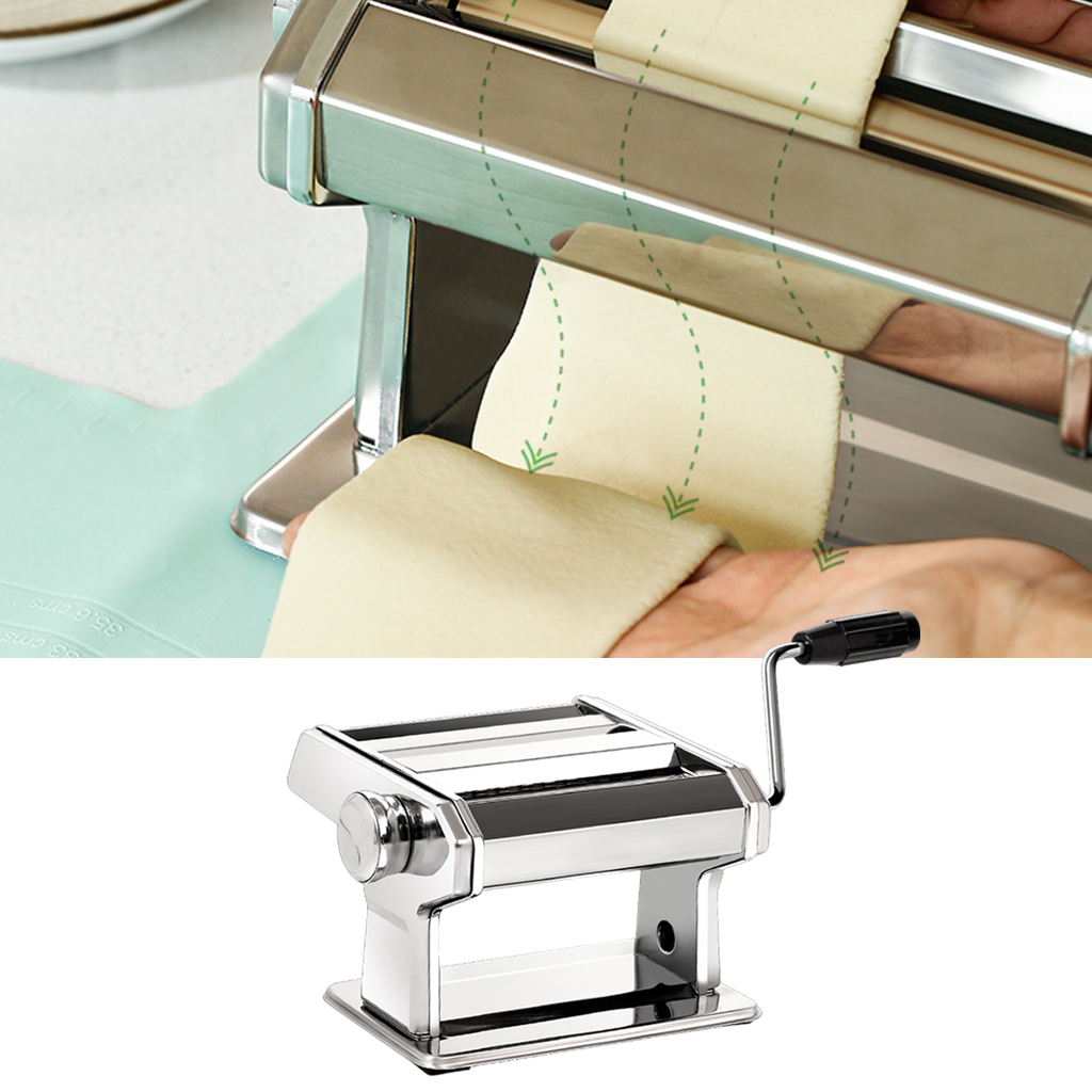 Manual Noodle Press Machine Hand Crank Pasta Maker Rolling Machine