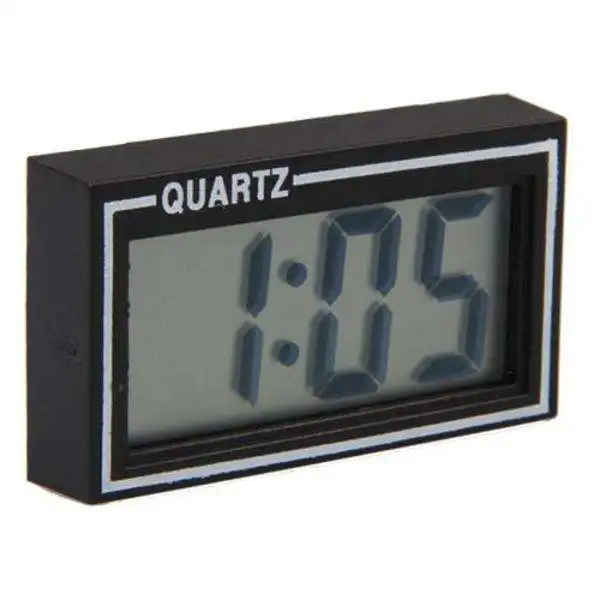 Car Dashboard Clock with Adhesive Pad LCD Digital Table Clock Electronic Clock
