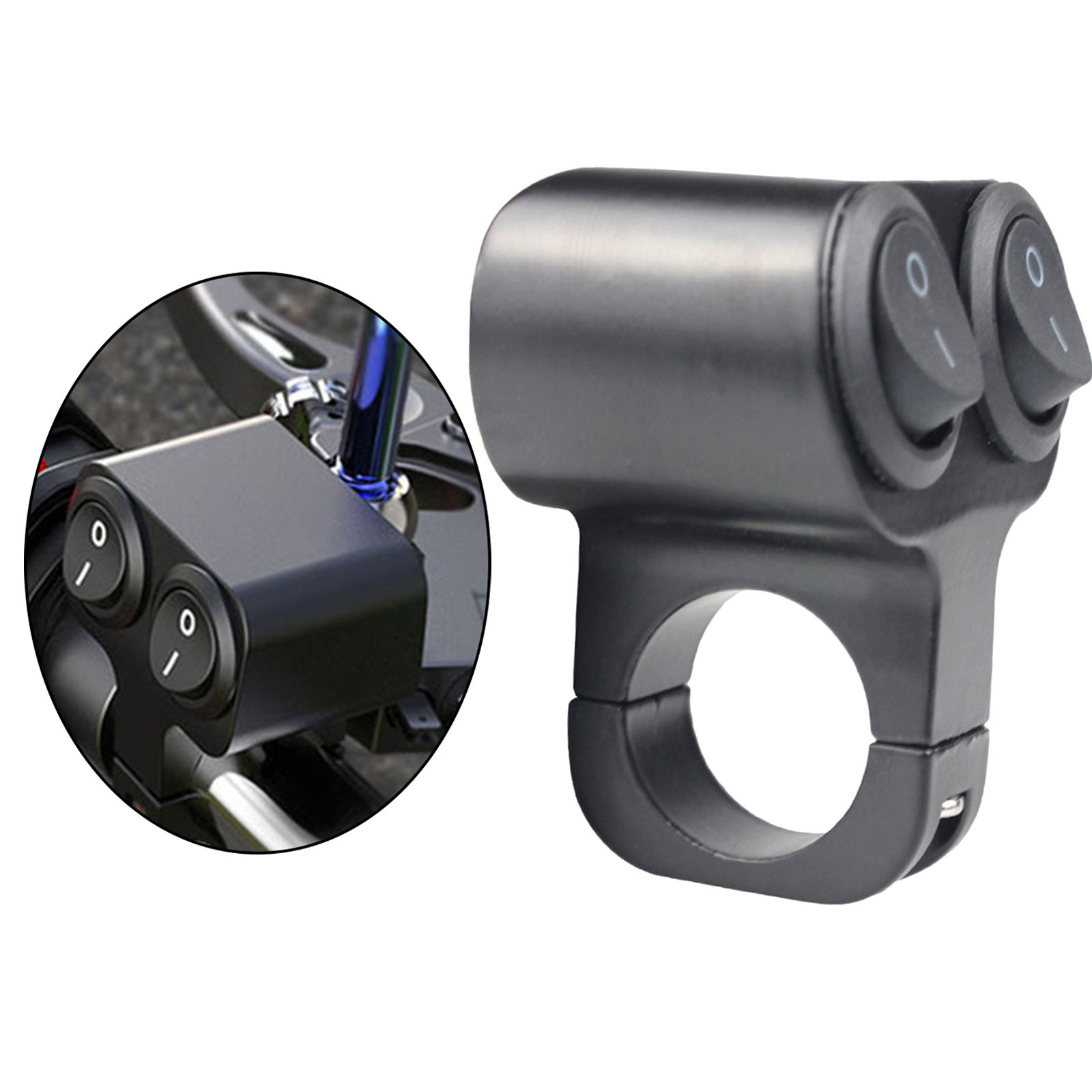 Aluminum Alloy Motorcycle Handlebar Control Switch 2 Choice Motorbike Horn ATV Handlebar Control Switch Button