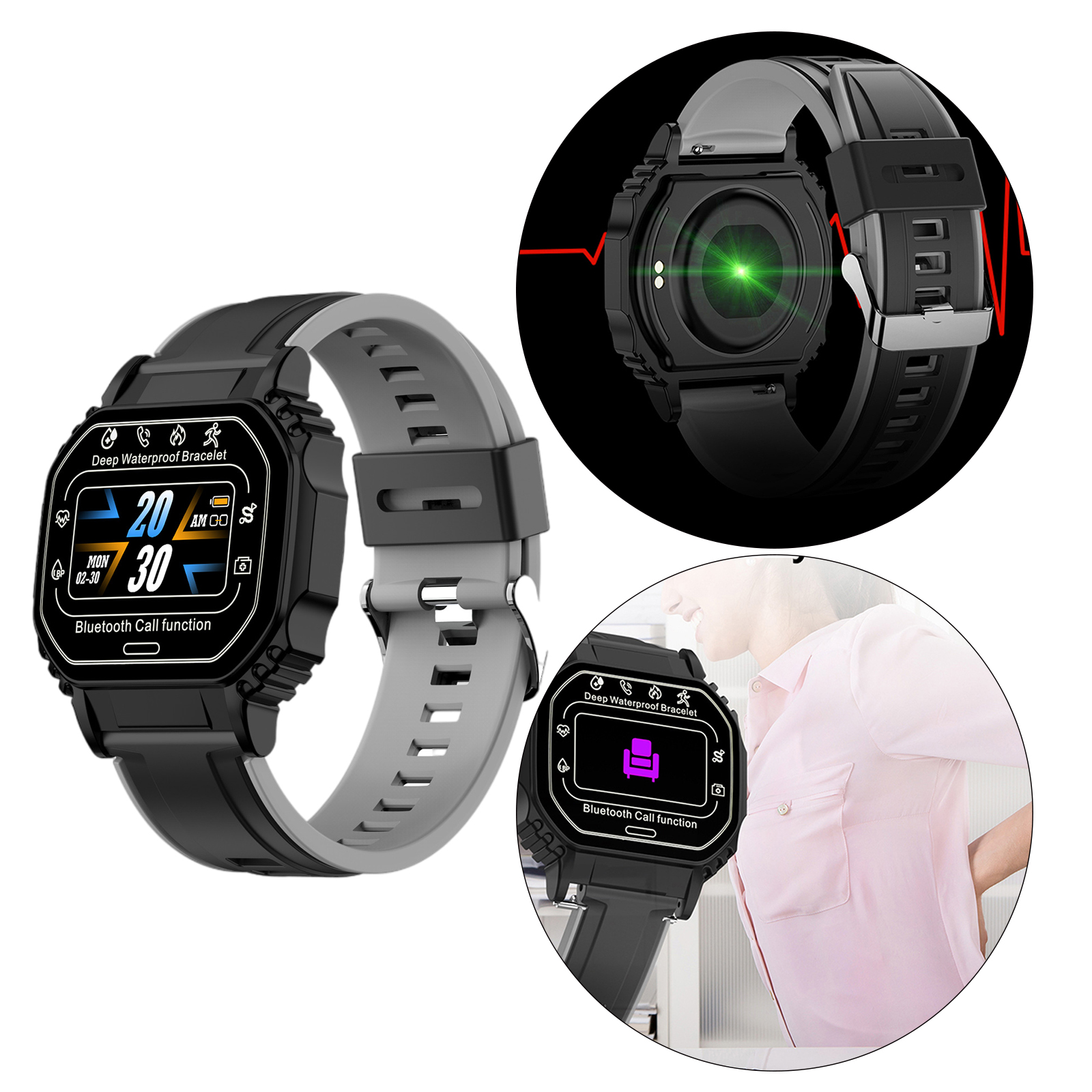 2021 B2 Sports Smart Watch Smartwatch Alarm Clock Sleep Monitor Fitness Tracker IP67 Waterproof Bracelet For Android IOS