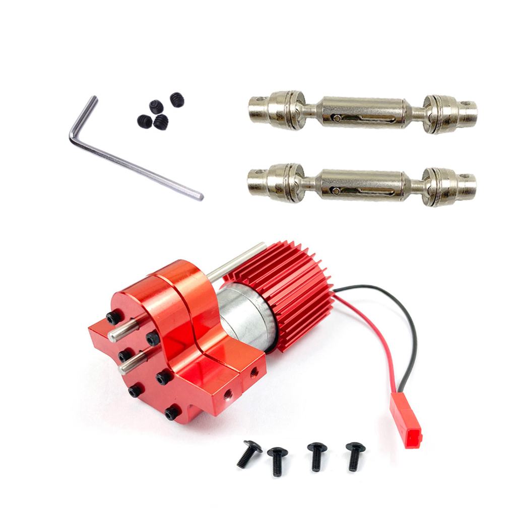 Transfer Case Upgrade Parts Metal Transfer 370 Brush Motor RC Crawler Replacement for WPL B14 B24 C14 C24 MN90 Q60 RC Model Car