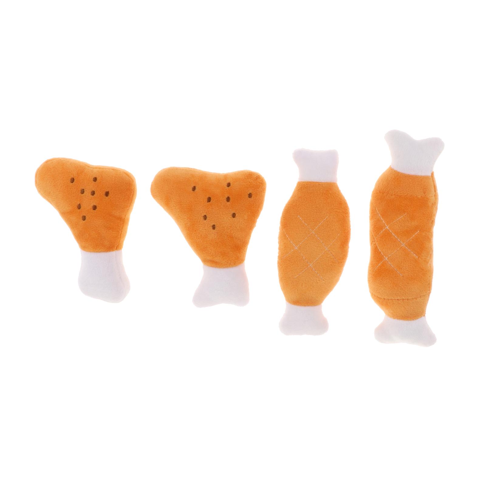 Puppy Pet Supplies Chicken Leg Plush Chew Squeaker Sound Squeaky Dog Cat Toy
