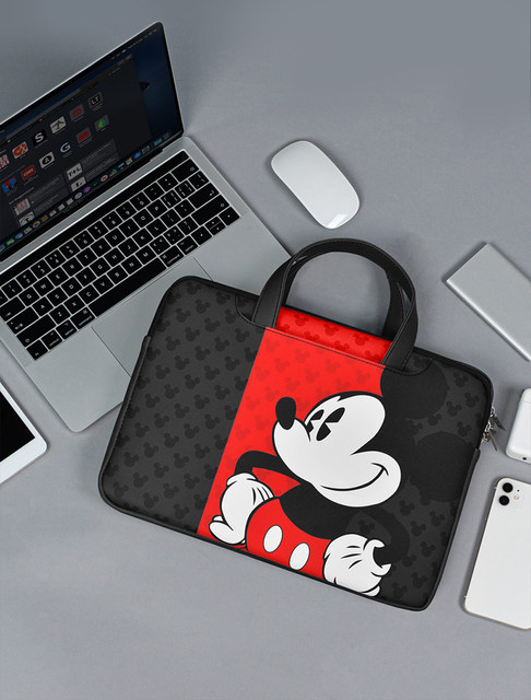 Disney Mickey Minnie Mouse Laptop Bag for Macbook Air Pro 13.3 14 15.6inch  Cute Waterproof Wear-resisting Portable Notebook Bag - AliExpress