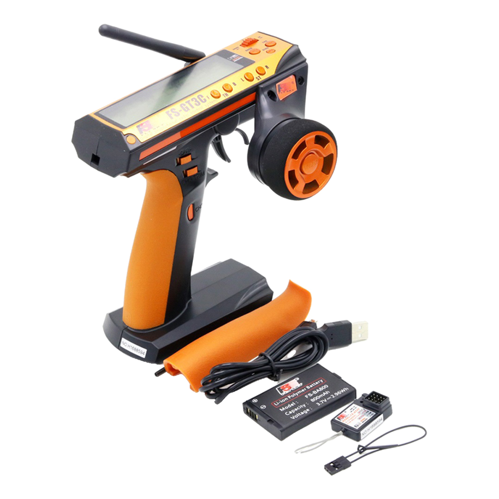 AFHDS 2.4G RC Car Controller 3 Channel Digital Radio Remote Control Transmitter with Receiver for Remote RC Car Boat