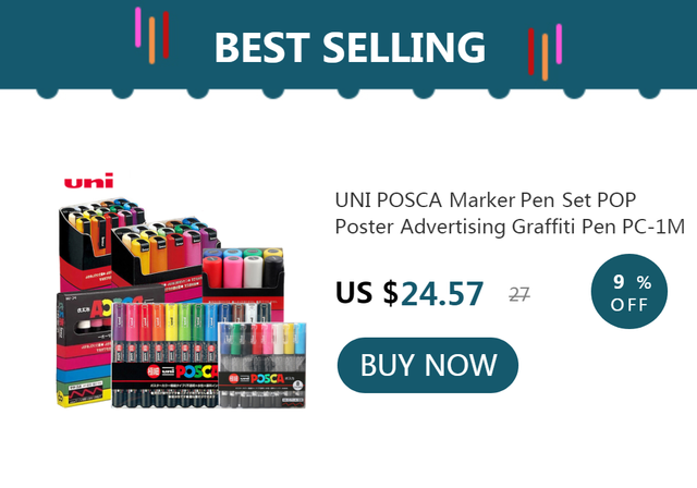 5 Uni Ball Posca Pc-1m Markers Pop Poster Pens Graffiti Advertising Art  Stationery Multi-color Optional School Supplies - Paint Markers - AliExpress