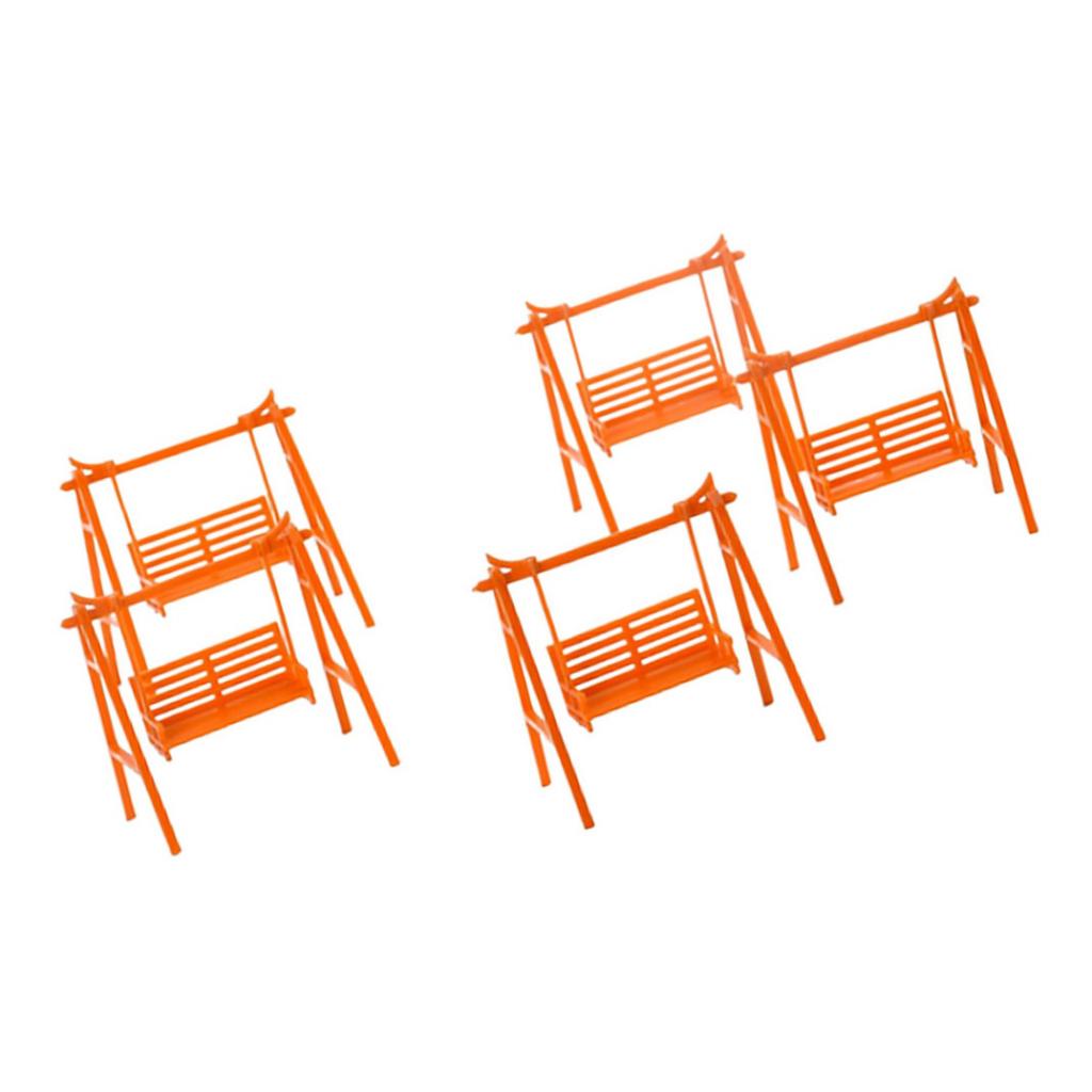 5x Miniature Garden Chair Swing Lounge Chair Rocking Chair Furniture
