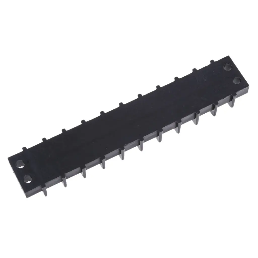 Marine Boat RV 10 Gang Barrier Type Junction Block with 8-32 Screw Terminals