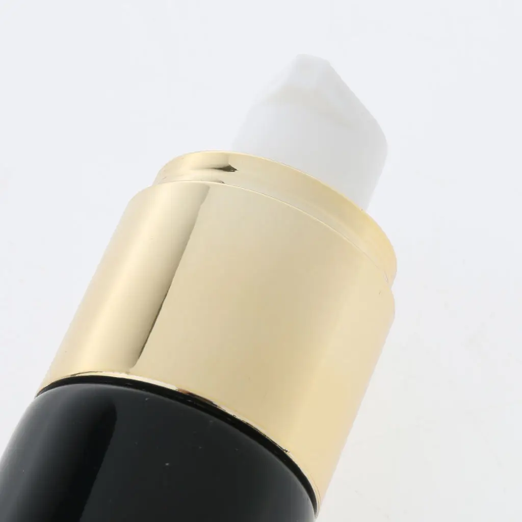 MagiDeal 2 x Plastic Squeeze Bottle Empty Makeup Cream Liquid Foundation Pump Tube Black 50ml