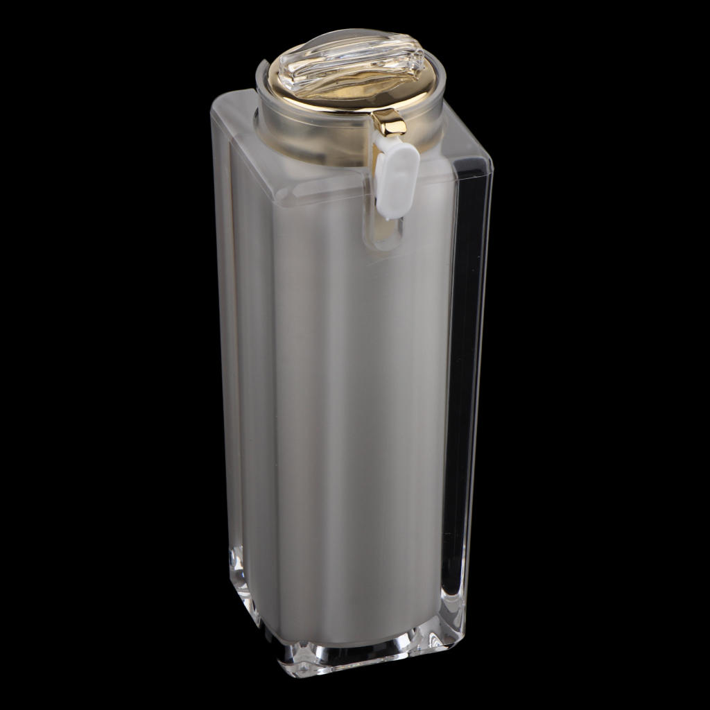 Empty Silver Airless BB CC Eyecream Lotion Cream Pump Plastic Container Cosmetic Jars Bottle Travel Containers