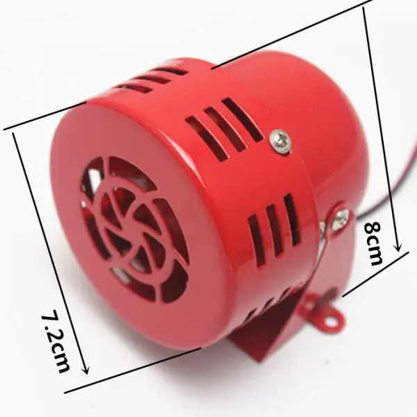 1950s Style 12v Automotive Air Raid Siren Horn Car Truck RV VTG Motor Driven Fire  Police Security Raid Retro Siren Horn