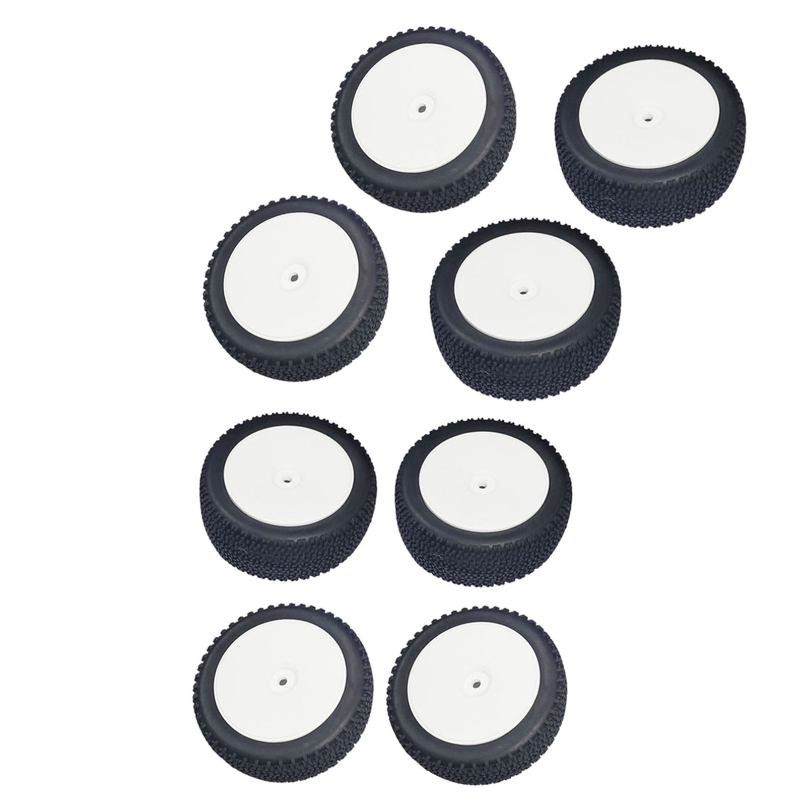 2 Set of RC Car Rubber Tires Replacements for Wltoys 144001 124018 Crawler DIY Parts