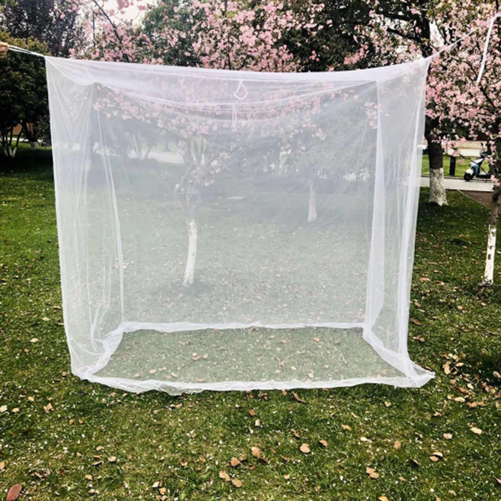 Mosquito Net White Large Outdoors Camping Netting Tent Canopy 200x200x180cm