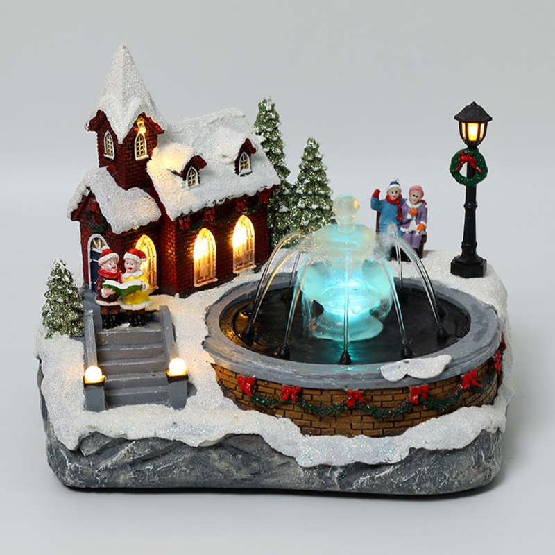 Multi Holly Roof House Sconosciuto The Fairy Village Ornamenti Natalizi in Resina Multi Holly Roof House Sconosciuto The Fairy Village Ornamenti Natalizi in Resina