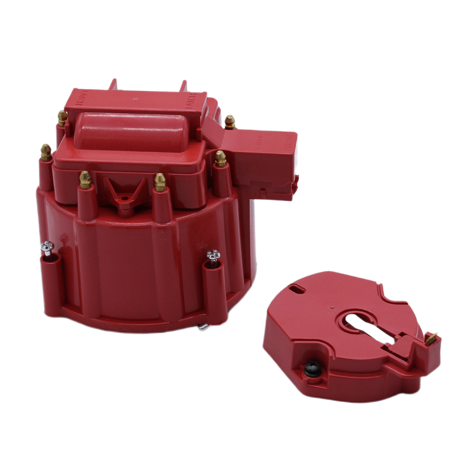 Distributor Cap and Rotor Coil Cover Kit For SBC  305 350 454 Durable Heavy Duty