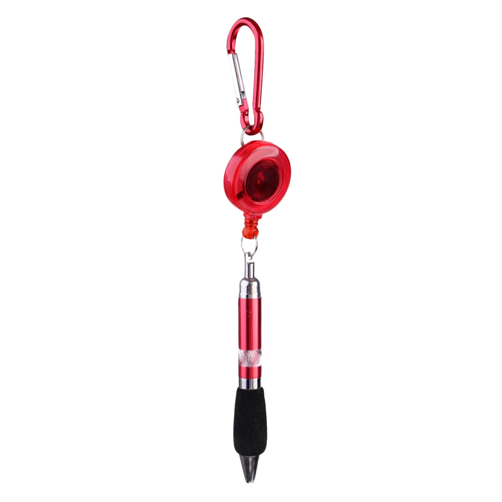 Ballpoint pen - with an easy-to- carabiner and an extendable cord, outdoor