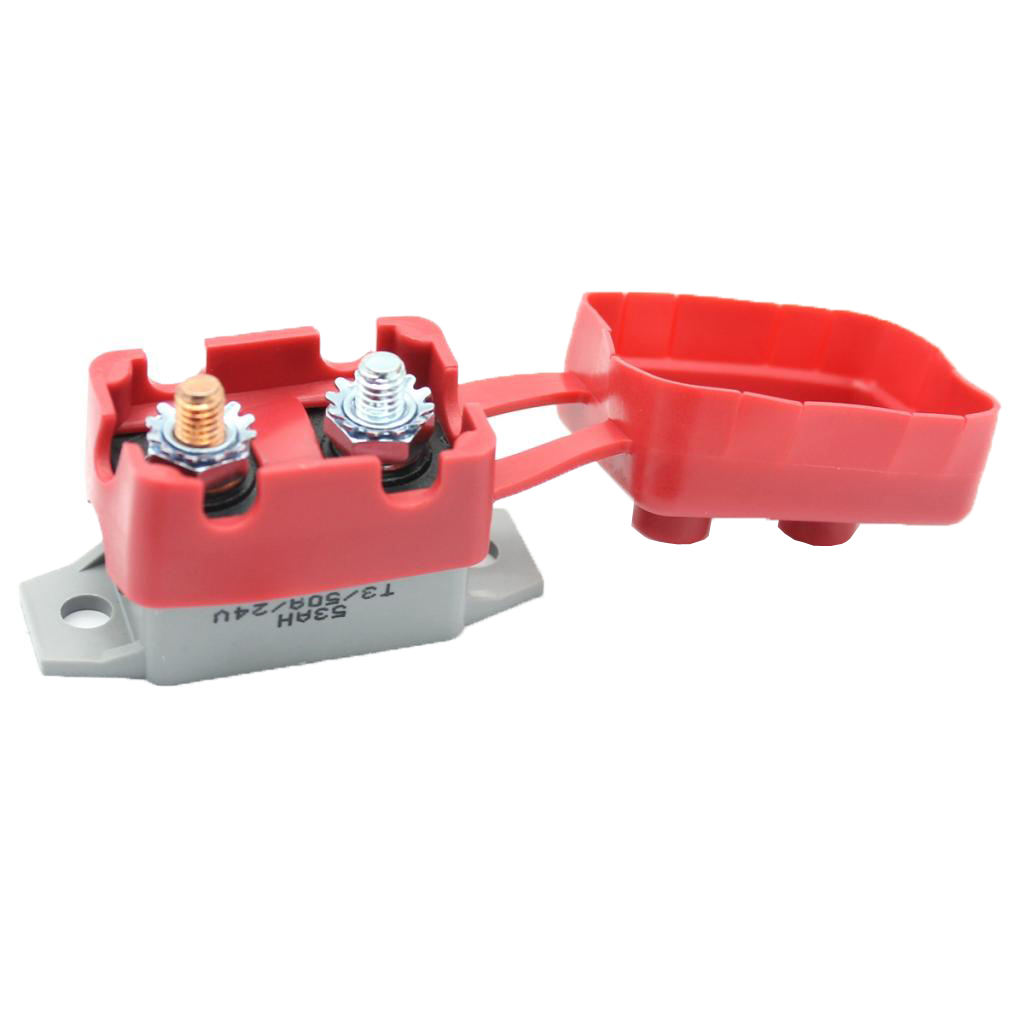 Waterproof 50A Circuit Breaker With Bolt Replacement Fuse Holder