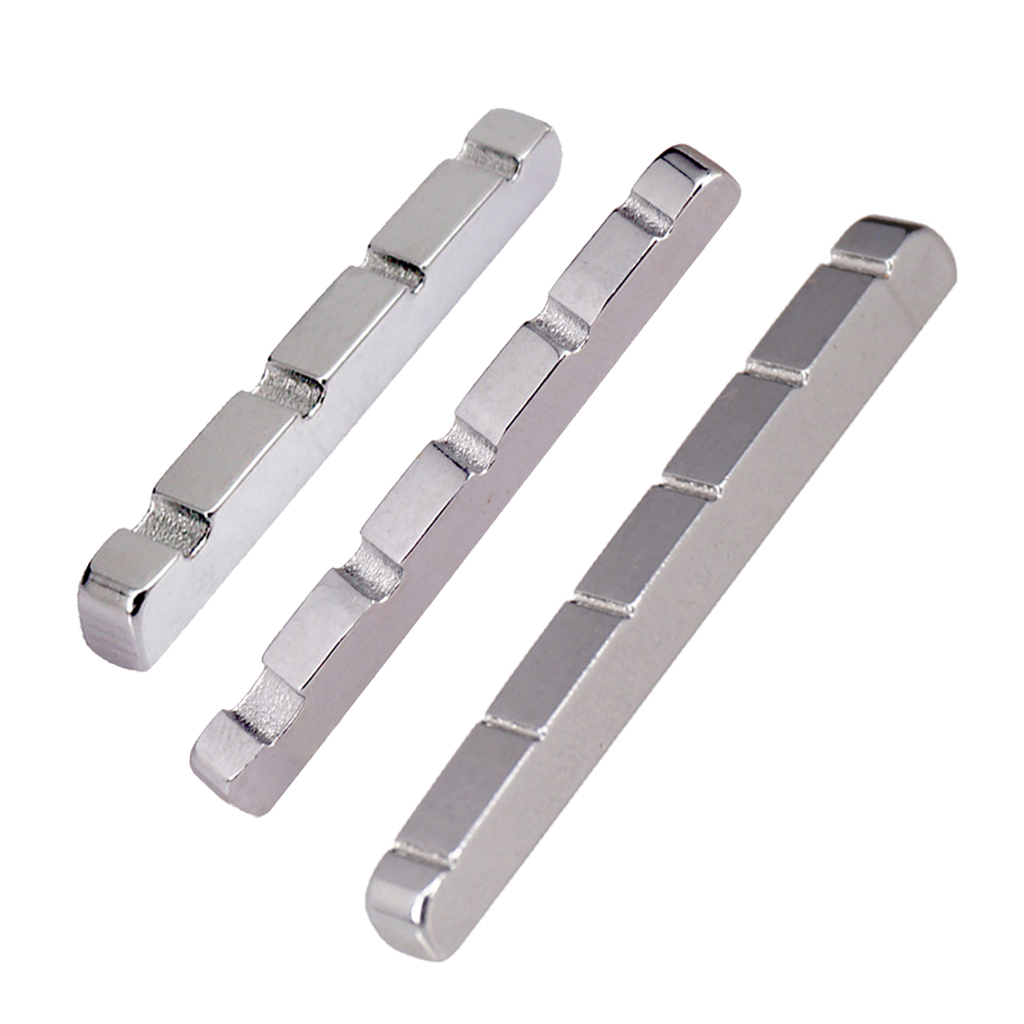 Stainless Steel Guitar/Bass Slotted Nut For Squier Electric Guitar Bass Nut Replacement Accessory