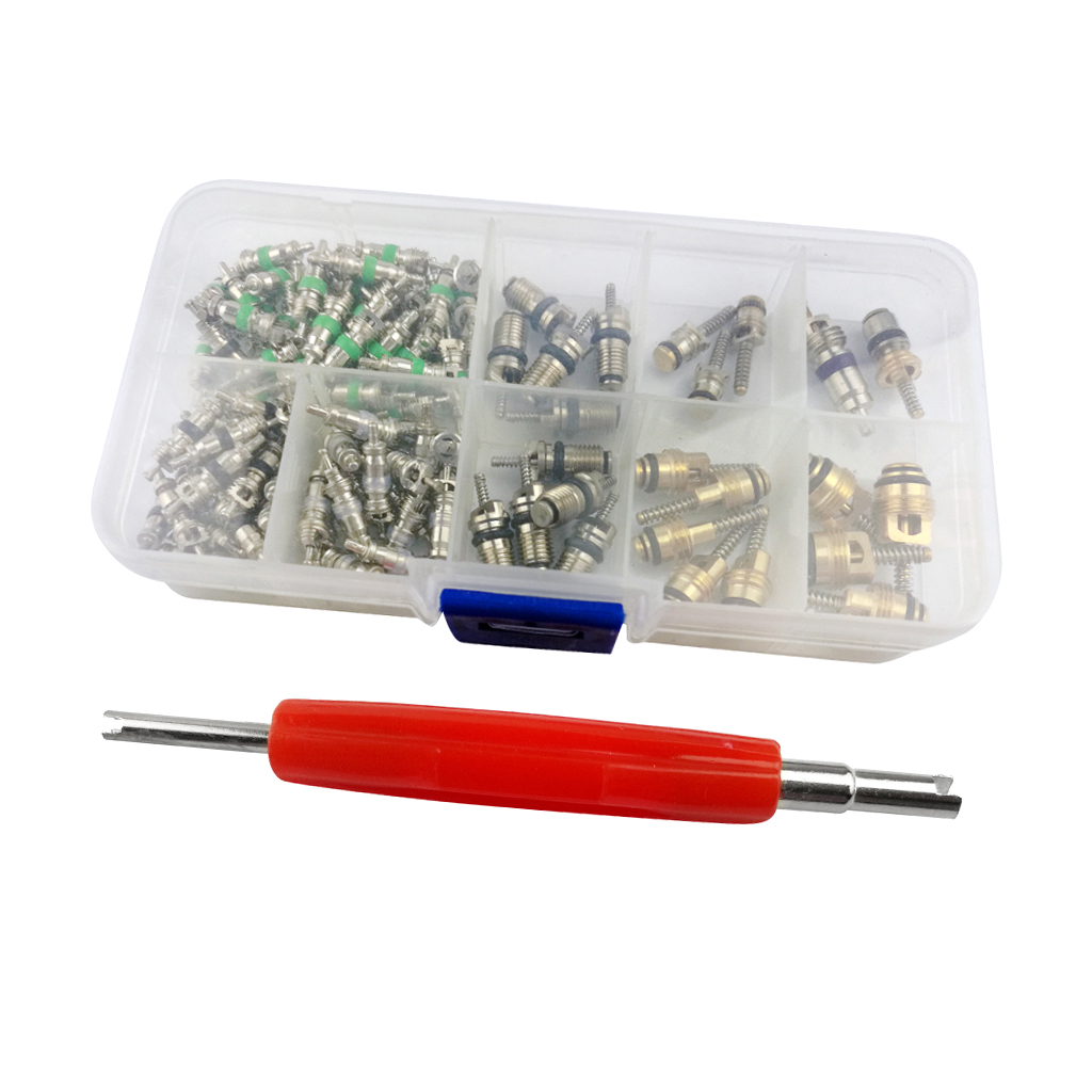 Air Conditioner Assortment   Valve Core HV  Kit R12 R134A 11 Kinds 135PCS