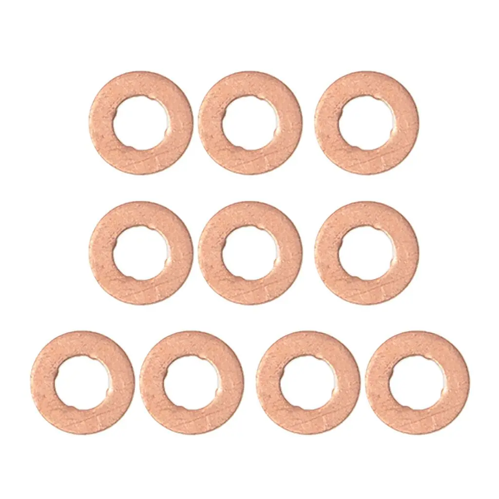 10pcs Fuel Injection Nozzle Holder Gasket Washers Replaces for Car