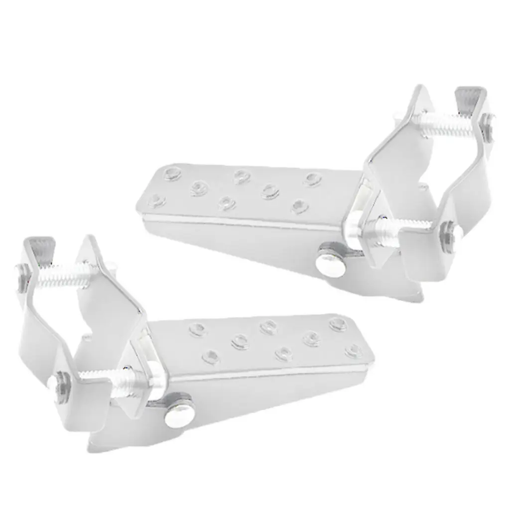 Front Rear Folding Footrests Footpegs with Bolts for Motorcycle