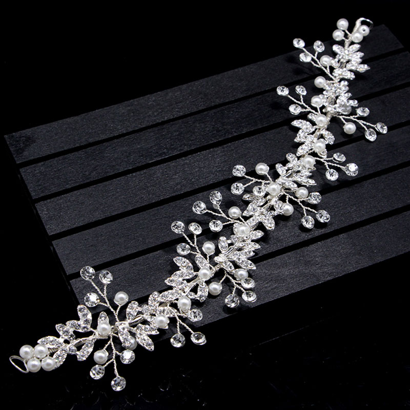 Acessórios de Cabelo Moda Nova Artesanal Cristal Strass Casamento Cabeça Banda Nupcial Headpieces Butt666 8 Cheap Grampos cabelo