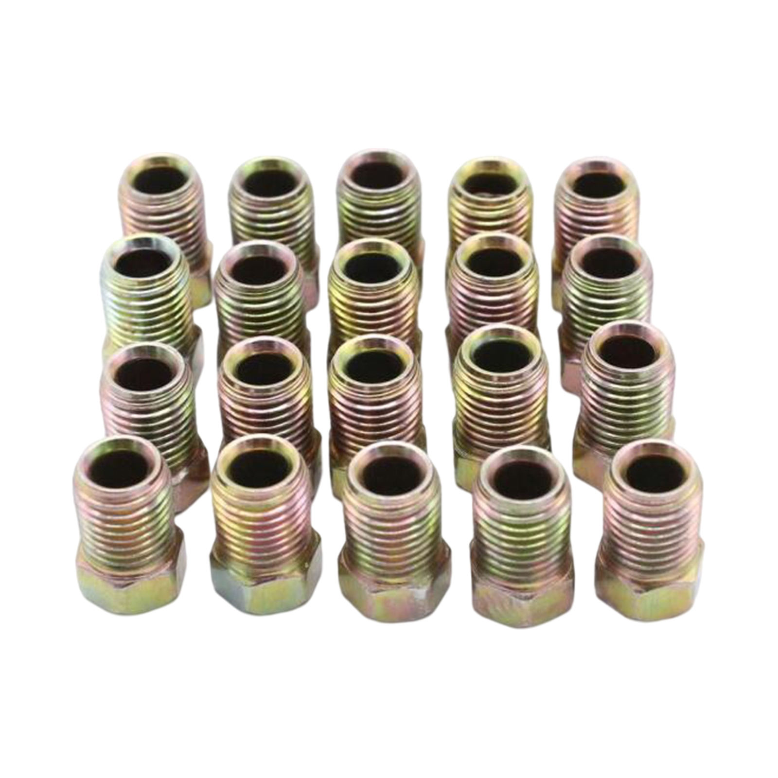 20-Pack 3/8-24 Inverted Flare Tube Nuts Auto Parts Threads Nuts Fits for 3/16 inch Tube